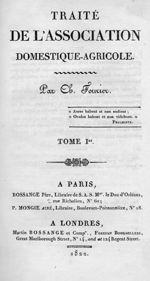 Los 1221 - Fourier, Charles - Traité de l'association domestique-agricole - 0 - thumb