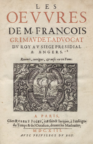 Los 1250 - Grimaudet, François - Les Oeuvres de. Reveuës, corrigées et mises  - 0 - thumb