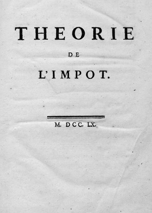 Los 1420 - Mirabeau, Honoré Gabriel Comte de Riquetti - Théorie de l'impôt. Erste Ausgabe - 0 - thumb