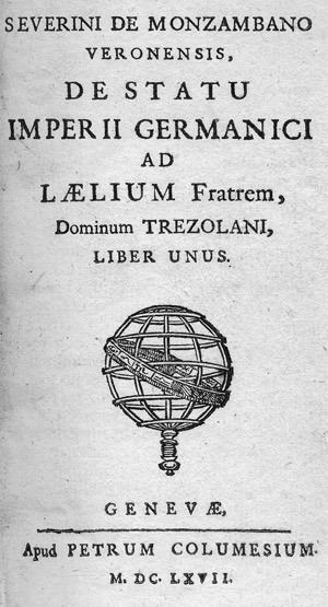 Los 1541 - Pufendorf, Samuel von - De statu imperii Germanic  - 0 - thumb