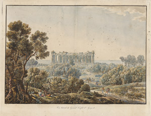 Los 5279 - Cassas, Louis-François - Vue laterale du Grand temple d'Agrigente - 0 - thumb