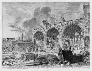 Los 5336 - Piranesi, Giovanni Battista - Veduta degli Avanzi del Tablino della Casa Aurea di Nerone detti volgarmente il Tempio della Pace - 0 - thumb