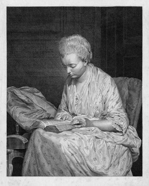 Lot 5323, Auction  115, Schultze, Christian Gottfried, Junge Frau in ein Buch versunken