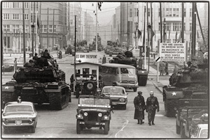 Lot 4244, Auction  123, McBride, Will, Russische Panzer gegenüber amerikanische in der Friedrichstr.
