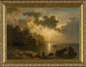 Los 6085 - Leu, August Wilhelm - Sonnenuntergang an der italienischen Küste - 1 - thumb