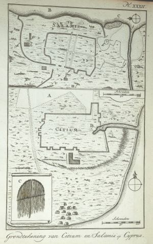 Los 19 - Pococke, Richard - Beschryving van het Oosten. 6 Bände. Utrecht, Paddenburg, 1776-1786. - Erste holländische Ausgabe - 5 - thumb