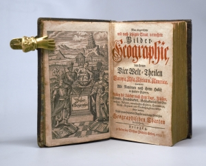 Los 15 - Martini, Johann Jacob - Neu eingerichtete und nach dem jetzigen Staat vermehrte Bilder-Geographie, von denen vier Welt-Theilen. Leipzig, C. F. Gessner, 1753. - Mit einer Weltkarte in zwei Hemisphären und eindrucksvollen Holzschnitten - 3 - thumb
