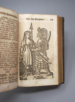 Los 15 - Martini, Johann Jacob - Neu eingerichtete und nach dem jetzigen Staat vermehrte Bilder-Geographie, von denen vier Welt-Theilen. Leipzig, C. F. Gessner, 1753. - Mit einer Weltkarte in zwei Hemisphären und eindrucksvollen Holzschnitten - 7 - thumb