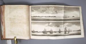 Los 28 - Walter, Richard - Des Herrn Admirals, Lord Ansons Reise um die Welt. Leipzig und Göttingen, Abraham Vandenhoeck, 1749. - Erste deutsche Ausgabe - 3 - thumb