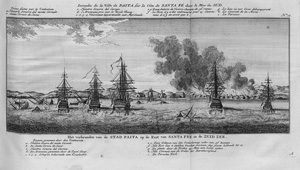 Los 28 - Walter, Richard - Des Herrn Admirals, Lord Ansons Reise um die Welt. Leipzig und Göttingen, Abraham Vandenhoeck, 1749. - Erste deutsche Ausgabe - 0 - thumb