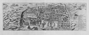 Lot 59, Auction  125, Boisseau, Jean, Description de la ville de Ierusalem. Kupferstichkarte. Paris, Jean Boisseau, Nachdruck 1689
