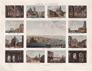 Los 112 - Lose, Caroline - Vedute di Venezia. Kupferstich. Mailand, Gebrüder Bettalli, um 1845 - 0 - thumb