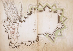 Los 127 - Pignerol - Kolorierte Zeichnung in Tusche und Aquarell. 1800 - 0 - thumb