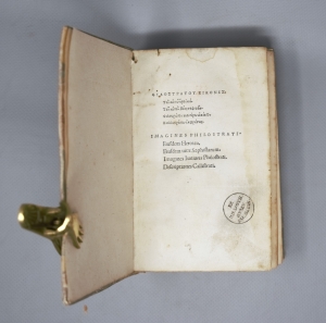 Los 767 - Philostratus, Flavius - Eikones. Venedig, Lucantonio Giunta, Juni 1535. - Schöner griechischer Giuntadruck - 2 - thumb