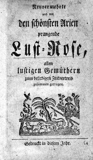 Los 1745 - Neuvermehrte und mit den schönsten Arien - prangende Lust-Rose - 0 - thumb