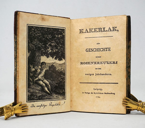Los 1752 - Wezel, Johann Carl - Kakerlak, oder Geschichte eines Rosenkreuzers. Leipzig, Dyk, 1784. -  Seltene erste Ausgabe  - 0 - thumb