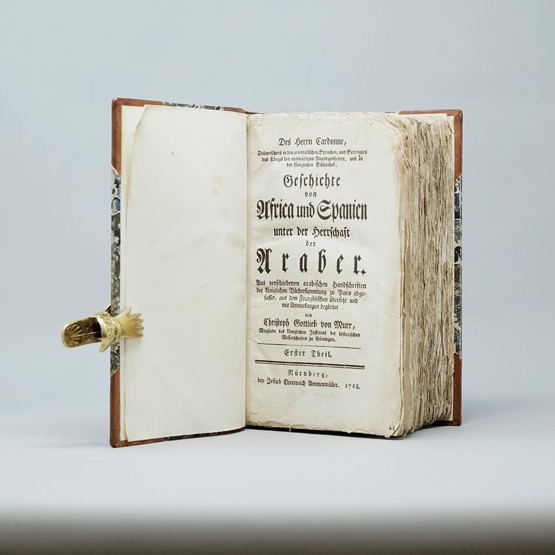Lot 31, Auction  125, Cardonne, Denis Dominique, Geschichte von Africa und Spanien unter der Herrschaft der Araber. Nürnberg, J. E. Ammermüller, 1768-1770