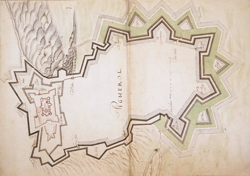 Lot 127, Auction  125, Pignerol, Kolorierte Zeichnung in Tusche und Aquarell. 1800