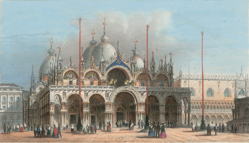 Lot 146, Auction  125, Venise et Genève, Privates Souveniralbum mit 33 malerischen Ansichten von Venedig und Genf. 1854