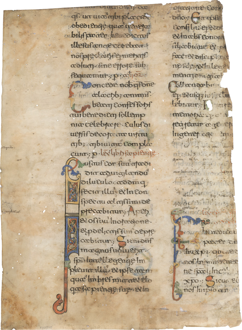 Lot 1003, Auction  125, Beneventana, Fragment eines süditalienischen Chrogebet-Brevier