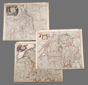 Los 94 - Danckerts, Justus - Sammlung von 54 grenzkolorierten Kupferstichkarten - 4 - thumb