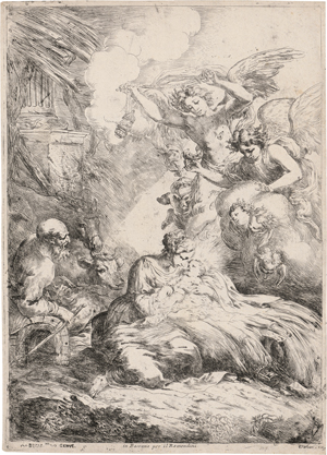 Lot 5022, Auction  126, Biscaino, Bartolomeo, Die Geburt mit Engeln