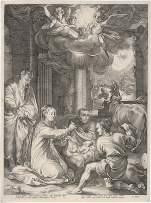 Lot 5125, Auction  126, Goltzius, Hendrick, Die Anbetung der Hirten
