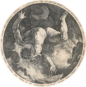 Lot 5127, Auction  126, Goltzius, Hendrick, Der Sturz des Ixion.