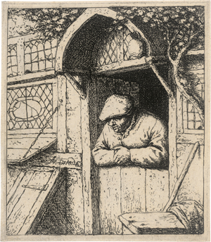 Lot 5180, Auction  126, Ostade, Adriaen van, Der Bauer in der Haustür