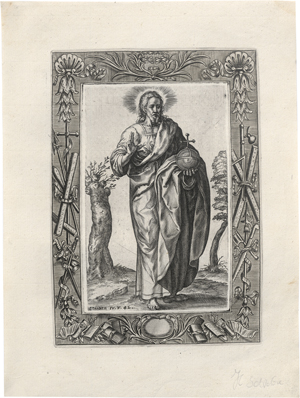 Lot 5259, Auction  126, Wierix, Johannes, Christus und die zwölf Apostel mit dem Hl. Paul