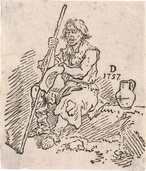 Lot 5285, Auction  126, Dietrich, Christian Wilhelm Ernst, Der blinde Bettler