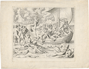 Lot 5390, Auction  126, Koch, Joseph Anton, Charons Barke mit Seelen, die den Styx überqueren