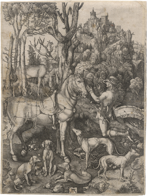 Lot 5548, Auction  126, Dürer, Albrecht - nach, Der hl. Hubertus, auch Eustachius genannt