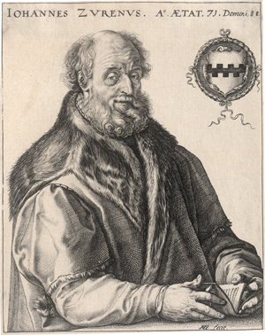 Lot 5557, Auction  126, Goltzius, Hendrick, Bildnis des Graphikers und Verlegers Jan van Zuren