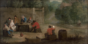 Lot 6025, Auction  126, Niederländisch, um 1630. Fröhliche Gesellschaft im Freien