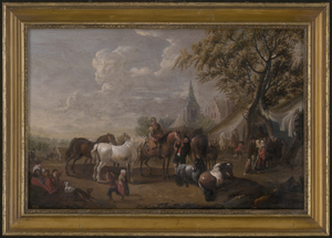 Los 6028 - Wouwermann, Pieter - Pferdemarkt vor einem Dorf - 1 - thumb