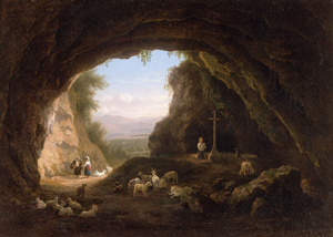 Lot 6087, Auction  126, Teerlink, Abraham, Ausblick aus einer Grotte in den Abruzzen