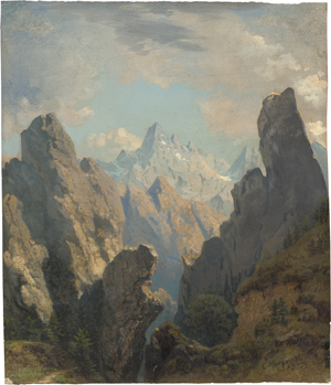 Lot 6116, Auction  126, Morgenstern, Christian, Blick in eine Alpenformation