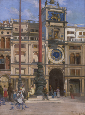 Lot 6134, Auction  126, Französisch, 1906. Blick auf den Torre del'Orologio auf dem Markusplatz in Venedig
