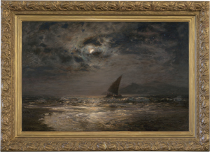 Los 6144 - Koerner, Ernst Carl Eugen - Mondnacht an der Küste von Zakynthos in Griechenland - 1 - thumb