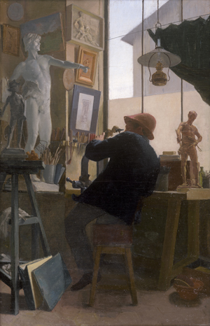 Los 6170 - Französisch - um 1880. Bildhauer in seinem Atelier - 0 - thumb