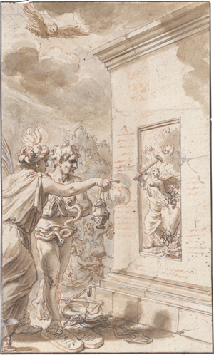 Lot 6571, Auction  126, Lairesse, Gerard de - zugeschrieben, Allegorische Szene mit Idolatria und Oratione