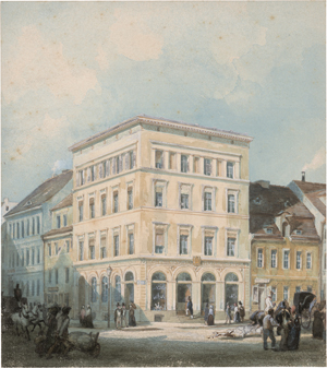 Lot 6626, Auction  126, Klose, Friedrich Wilhelm, Das großbürgerliche Heinrich-Hagemeister-Haus in der Großen Friedrichstraße 170 / Ecke Französische Straße in Berlin