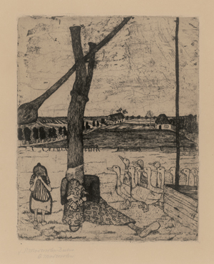 Lot 7003, Auction  126, Modersohn-Becker, Paula, Die Gänsemagd
