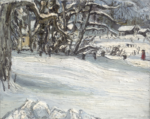 Los 7271 - Lehmpfuhl, Christopher - Winterlandschaft mit roter Figur - 0 - thumb