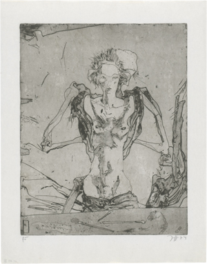 Lot 8136, Auction  126, Janssen, Horst, An Kaja. 16.3.74, aus der Folge Totentanz