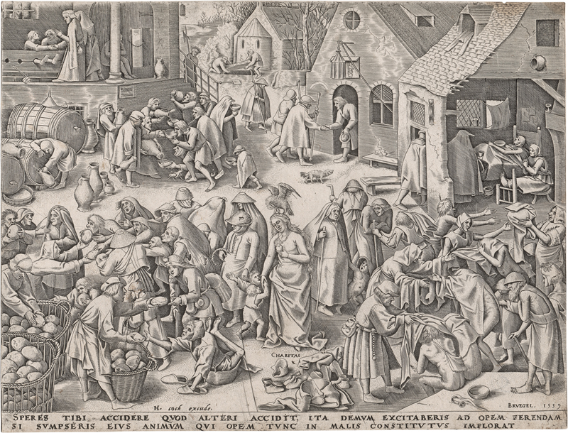 Lot 5038, Auction 126, Bruegel d. Ä., Pieter - nach, Charitas - Caritas