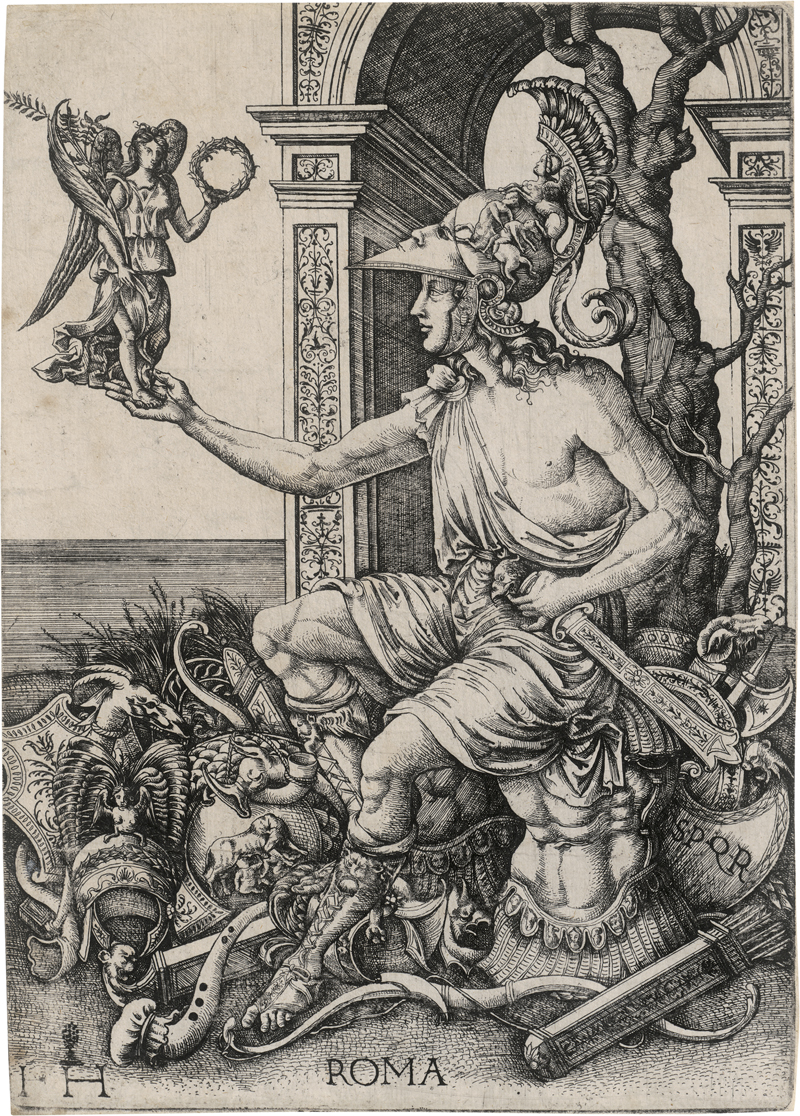 Lot 5147, Auction 126, Hopfer, Hieronymus, Personifikation der siegreichen Stadtgöttin Roma