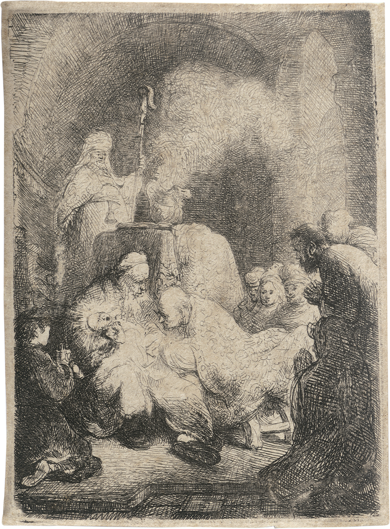 Lot 5193, Auction 126, Rembrandt Harmensz. van Rijn, Die Beschneidung: kleine Platte