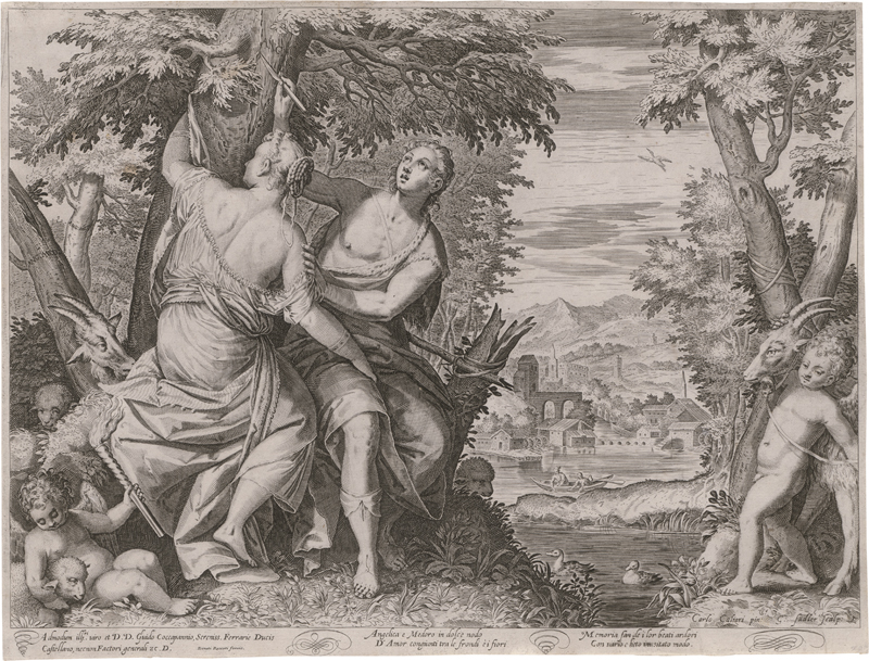 Lot 5222, Auction 126, Sadeler II, Aegidius, Angelika udn Medoro